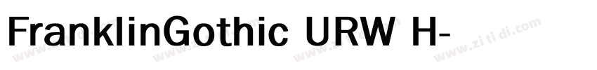 FranklinGothic URW H字体转换